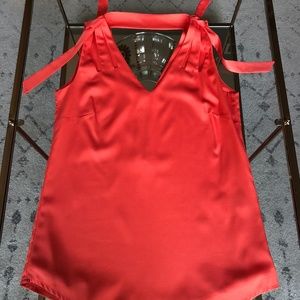 REISS Coral/Pink Silk Blouse